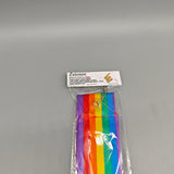 Zeioiov Ribbons for rhythmic gymnastics– 3M Long with 30cm Handle, Colorful Ribbon for Kids & Beginners, Artistic Sports & Dance Practice