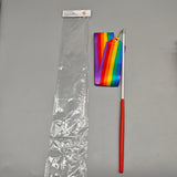 Zeioiov Ribbons for rhythmic gymnastics– 3M Long with 30cm Handle, Colorful Ribbon for Kids & Beginners, Artistic Sports & Dance Practice