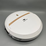 AquaTurtle Robotic Vacuum Cleaner, 3-in-1 Sweep, Mop & Suction, Hexagonal Brush, Universal Wheels, Long Battery Life, White