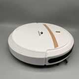 AquaTurtle Robotic Vacuum Cleaner, 3-in-1 Sweep, Mop & Suction, Hexagonal Brush, Universal Wheels, Long Battery Life, White