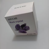 SOULME Rock Crystal - 100g Purple Crystal for Healing and Energy Balance