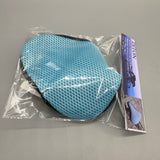 DITON Saddle covers for bicycles - 3D Honeycomb Grid Material, Blue/Black, 26x21cm