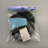 DITON Saddle covers for bicycles - 3D Honeycomb Grid Material, Blue/Black, 26x21cm