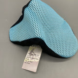 DITON Saddle covers for bicycles - 3D Honeycomb Grid Material, Blue/Black, 26x21cm