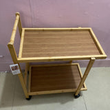 Suiswe Serving Trolley, 2-Tier Service Cart, 58x28x48cm, Easy Assembly with Screw-In Design, Durable and Eco-Friendly for Home and Kitchen