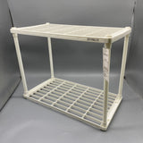 ZEVPKCIT Shelves, 15.75x26.00x9.84 Inches, Durable PP Material, Modern Design for Home & Office Storage