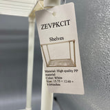 ZEVPKCIT Shelves, 15.75x26.00x9.84 Inches, Durable PP Material, Modern Design for Home & Office Storage