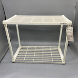 ZEVPKCIT Shelves, 15.75x26.00x9.84 Inches, Durable PP Material, Modern Design for Home & Office Storage