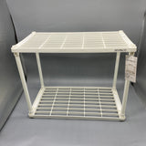 ZEVPKCIT Shelves, 15.75x26.00x9.84 Inches, Durable PP Material, Modern Design for Home & Office Storage
