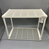 JOSPOW Shelves for Storage, 15.75x26.00x9.84 Inches, Durable PP Material, Space-Saving Organizer for Home & Office Use