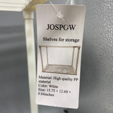 JOSPOW Shelves for Storage, 15.75x26.00x9.84 Inches, Durable PP Material, Space-Saving Organizer for Home & Office Use