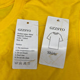 GZZSYO Shirt, Yellow, Size M – Lightweight, Breathable, and Durable Fabric