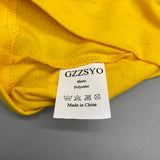 GZZSYO Shirt, Yellow, Size M – Lightweight, Breathable, and Durable Fabric
