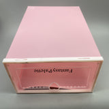 FantasyPalette Shoe Boxes for Storage Made of Plastic - 30×21×12.5cm, Pink, Flip-Top, Transparent, Foldable, Detachable, Double Buckle Design, Rounded Edges