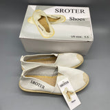 SROTER Shoes, Cotton Upper with Rubber Sole, US Size 5.5, Comfortable and Durable Footwear