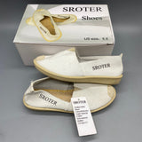 SROTER Shoes, Cotton Upper with Rubber Sole, US Size 5.5, Comfortable and Durable Footwear