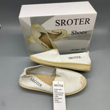 SROTER Shoes, Cotton Upper with Rubber Sole, US Size 5.5, Comfortable and Durable Footwear