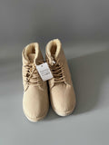 Fuermos Shoes – Brown Suede, Size 38, Lace-Up Design, Comfortable Lining, Durable Rubber Sole