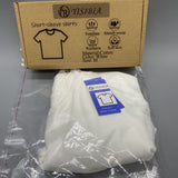 YSB YISIBIA Short-Sleeve Shirts - Cotton, White, Size M, Breathable and Comfortable