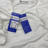 YSB YISIBIA Short-Sleeve Shirts - Cotton, White, Size M, Breathable and Comfortable