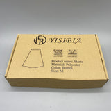 YSB YISIBIA Skirts - Polyester, Brown, Size M, Stylish and Versatile