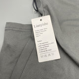 Lianyishe Skirts, Grey Polyester, Size S, Elegant and Comfortable
