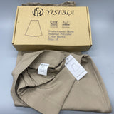 YSB YISIBIA Skirts - Polyester, Brown, Size M, Stylish and Versatile