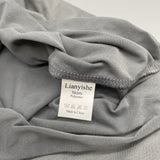 Lianyishe Skirts, Grey Polyester, Size S, Elegant and Comfortable