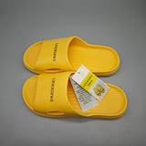 LIOERDIWE Slippers – Yellow, US Size 6, Quick-Dry, Anti-Slip & Durable Molded Design