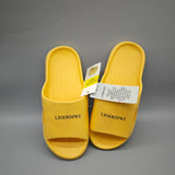 LIOERDIWE Slippers – Yellow, US Size 6, Quick-Dry, Anti-Slip & Durable Molded Design