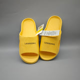 LIOERDIWE Slippers – Yellow, US Size 6, Quick-Dry, Anti-Slip & Durable Molded Design