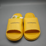 LIOERDIWE Slippers – Yellow, US Size 6, Quick-Dry, Anti-Slip & Durable Molded Design