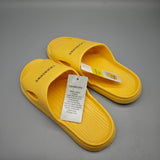 LIOERDIWE Slippers – Yellow, US Size 6, Quick-Dry, Anti-Slip & Durable Molded Design
