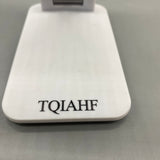 TQIAHF Smartphone Mounts, Foldable & Portable, Anti-Slip Design, Angle & Height Adjustable, Cable-Friendly, 12.5×6.6cm, White