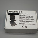 Abseimelon Smartphone Mount, Adjustable Folding Desk Stand, Anti-Slip Silicone Pad, 129-170mm Height, Universal ABS+Silicone Holder, Black