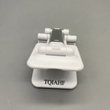 TQIAHF Smartphone Mounts, Foldable & Portable, Anti-Slip Design, Angle & Height Adjustable, Cable-Friendly, 12.5×6.6cm, White