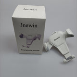 Jnewin Smartphone Mount - Automatic Locking Gravity Sensor Holder for 4-6.7 inch Phones, White,Grey