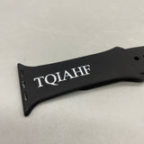 TQIAHF Smartwatch Band, Compatible with Apple Watch Series 1-9, Black, Soft and Durable, 19 x 2.03 x 0.18 cm