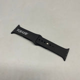 TQIAHF Smartwatch Band, Compatible with Apple Watch Series 1-9, Black, Soft and Durable, 19 x 2.03 x 0.18 cm
