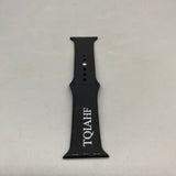 TQIAHF Smartwatch Band, Compatible with Apple Watch Series 1-9, Black, Soft and Durable, 19 x 2.03 x 0.18 cm