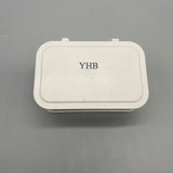 YHB Soap Boxes - Double-Layer Design, Drainage and Ventilation, 13.5x9x5.5cm, ABS Material, White, Flip-Top Cover
