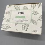 YHB Soap Boxes - Double-Layer Design, Drainage and Ventilation, 13.5x9x5.5cm, ABS Material, White, Flip-Top Cover