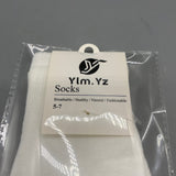 y Ylm.Yz Socks – Red & White, US Size 5-7, Breathable & Soft for Daily Comfort