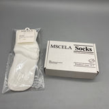 MSCELA Socks – Soft, Breathable, and Ankle Protection for Everyday Comfort 100% Cotton, White, Fits US Sizes 5-7 – Designed for Superior Comfort and Durability