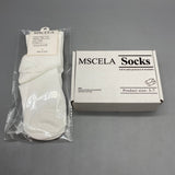 MSCELA Socks – Soft, Breathable, and Ankle Protection for Everyday Comfort 100% Cotton, White, Fits US Sizes 5-7 – Designed for Superior Comfort and Durability