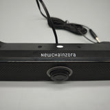NewChainZora Soundbar Speakers – 4-Unit Audio System, 3.5mm & USB Power, Independent Knob Control, Desktop-Friendly Design, 383×70×66mm, 520g