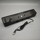 NewChainZora Soundbar Speakers – 4-Unit Audio System, 3.5mm & USB Power, Independent Knob Control, Desktop-Friendly Design, 383×70×66mm, 520g