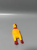 Ariepoue Squeeze Toy – 16cm Screaming Rubber Chicken, Stress Relief & Interactive Pet Toy, Soft Vinyl, 25g, Yellow