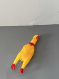 BUTTIFFAIRY Squeeze Toy, 16x7cm Screaming Chicken, Cute Yellow Plastic Stress Relief Toy for Kids & Adults
