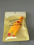 BUTTIFFAIRY Squeeze Toy, 16x7cm Screaming Chicken, Cute Yellow Plastic Stress Relief Toy for Kids & Adults